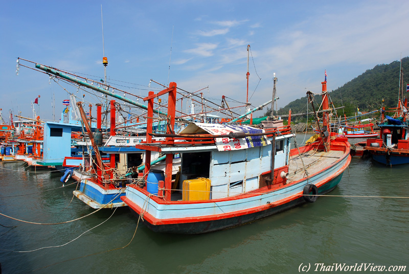 Fishermen boats - Bang Saphan