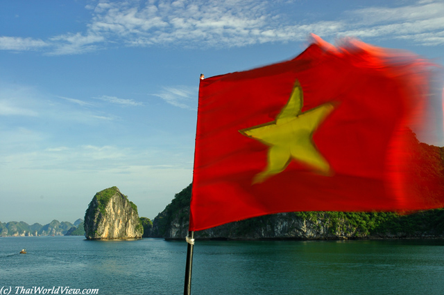 Vietnamese Flag - Halong Bay