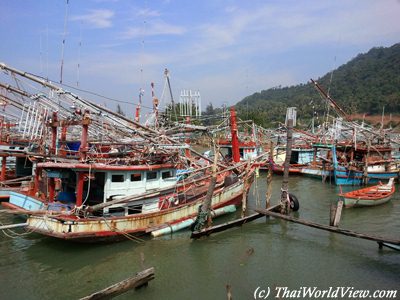 Fishermen boats