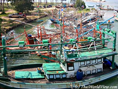 Fishermen boats